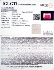 6.21 Ratti Natural new burma Ruby with Govt. Lab Certificate-(2331)